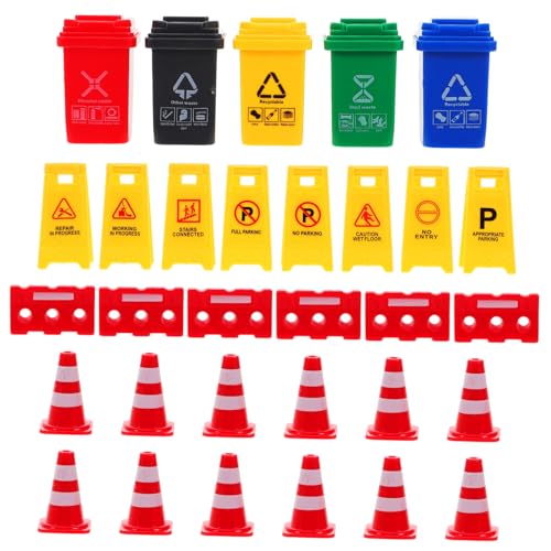 Yardwe 1 Satz Lehrmittel Für Mülleimer-Ornament Miniatur-mülleimer Straßenschilder Für Mini-verkehrszeichen Verkehrsschilder Für Miniatur-mülltonne Plastik Yardwe 1 Satz Lehrmittel Für Mülleimer-Ornament Miniatur-mülleimer Straßenschilder Für Mini-verkehrszeichen Verkehrsschilder Für Miniatur-mülltonne Plastik von Yardwe