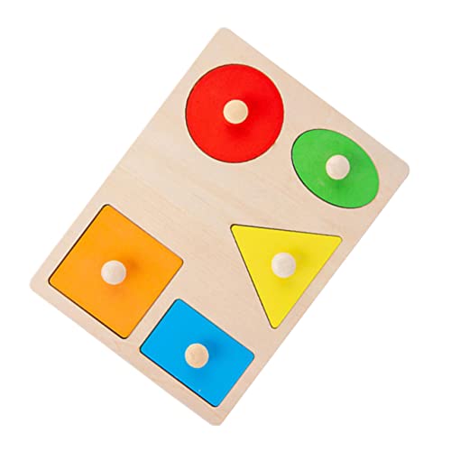Yardwe 1 Satz Lernspielzeug Für Kind Kinderspielzeug Kinderpuzzle Baustein Blockieren Holz von Yardwe