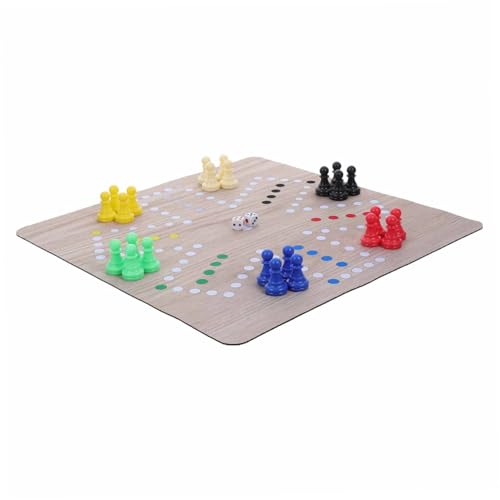Yardwe 1 Satz Ludo Tragbares Schachbrett Schachbretter Gummi von Yardwe