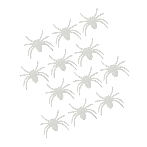 Yardwe 1 Satz Luminous Halloween Spinnen Realistische Künstliche Spinnen aus Kunststoff für Gruselige Deko Zufällige Farben für Halloween Feiern und Outdoor Dekoration von Yardwe