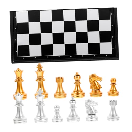 Yardwe 1 Satz Magnetisches Schach Spiel Brett Klein Klappschachbrett Magnetische Dame Internationale Dame Indoor Reiseschach Plastik Yardwe 1 Satz Magnetisches Schach Spiel Brett Klein Klappschachbrett Magnetische Dame Internationale Dame Indoor Reiseschach Plastik von Yardwe