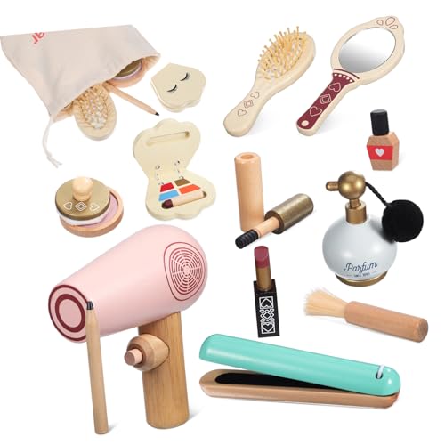 Yardwe 1 Satz Make -up -Tasche Set Mädchen Make-up-Spiel für Mädchen für Schönheitssalons Make-up-Set für Mädchen Make-up- für Mädchen hölzern Yardwe 1 Satz Make -up -Tasche Set Mädchen Make-up-Spiel für Mädchen für Schönheitssalons Make-up-Set für Mädchen Make-up- für Mädchen hölzern von Yardwe