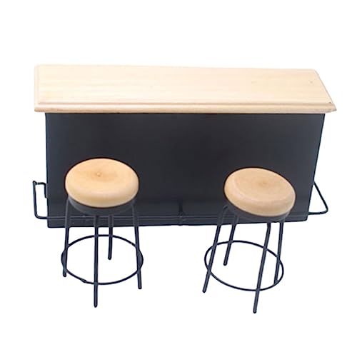 Yardwe 1 Satz Mini House Bar Set mit Hockern Puppenhaus Zubehör für Kreative Dekoration und Spiel aus Hochwertigem Holz für Miniatur Szenen und Eltern Aktivitäten Yardwe 1 Satz Mini House Bar Set mit Hockern Puppenhaus Zubehör für Kreative Dekoration und Spiel aus Hochwertigem Holz für Miniatur Szenen und Eltern Aktivitäten von Yardwe