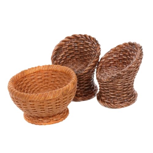 Yardwe 1 Satz Mini -Korb Puppenhaus-Möbelkorb Miniaturspielzeug Kleiner Korb puppenhaus zubehör Korb für Spielzeughaus Miniatur-Korbmodell Plastik Light Brown Yardwe 1 Satz Mini -Korb Puppenhaus-Möbelkorb Miniaturspielzeug Kleiner Korb puppenhaus zubehör Korb für Spielzeughaus Miniatur-Korbmodell Plastik Light Brown von Yardwe