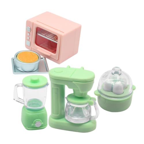 Yardwe 1 Satz Mini Küchenmodell small Kitchen appliances Mini-Kaffeemaschine Mini- - Puppenhauszubehör Puppenhaus-Küchengeräte Mini-Modell Puppenhausdekor Mini-Ofen- von Yardwe
