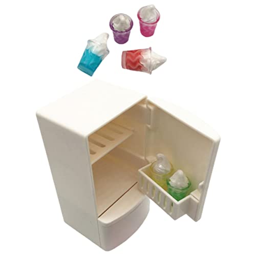 Yardwe 1 Satz Mini-Kühlschrank-Modell bastelset basteln für Kid Toys gieskanne kinderspielzeug Toys for Spielkühlschrank für Spielzeugkühlschrank Plastik von Yardwe