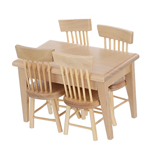 Yardwe 1 Satz Mini-Tisch Und Stühle Puppenstubenmöbel Und Zubehör Möbel Maßstab 1 12 Puppenhaus Dekorative Requisiten Miniaturmöbel Mini-möbeldekor Kleine Hausmöbel Mini-möbelmodell Eiche Yardwe 1 Satz Mini-Tisch Und Stühle Puppenstubenmöbel Und Zubehör Möbel Maßstab 1 12 Puppenhaus Dekorative Requisiten Miniaturmöbel Mini-möbeldekor Kleine Hausmöbel Mini-möbelmodell Eiche von Yardwe