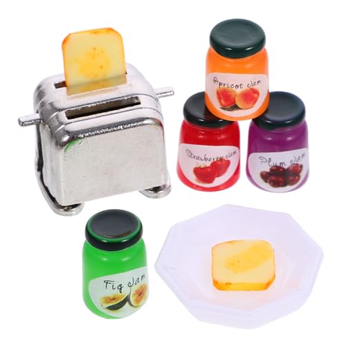Yardwe 1 Satz Mini-Toaster für kinderspielzeug hühner küchenspielzeug spielsachen geben vor, zu Sein Mini-Hausmodell Legierung von Yardwe