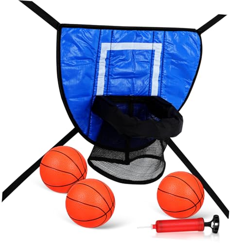 Yardwe 1 Satz Mini-Trampolin-Basketballkorb Basketballspiel für Trampolinzubehör Trampolin Basketballkorb Mini-Trampolin-Set Hinterhof-Spieleparty Basketballkorb für Trampoline PVC von Yardwe