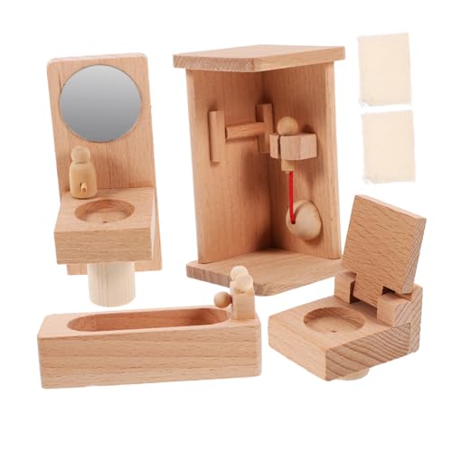 Yardwe 1 Satz Mini-möbel Stellen Sie Sich Vor, Zu Zubehör Für Puppenstubenmöbel Mini-hausschmuck Mini House Accessory Puppenhaus Kleines Modell Winzige Möbel Hölzern von Yardwe