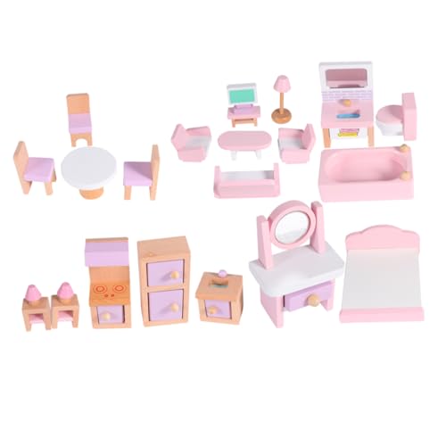 Yardwe 1 Satz Mini-möbelset Puppenhausmöbel Mini- Holzmöbel Mini -hausmöbel Rosa Hölzern Yardwe 1 Satz Mini-möbelset Puppenhausmöbel Mini- Holzmöbel Mini -hausmöbel Rosa Hölzern von Yardwe