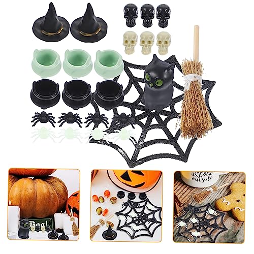 Yardwe 1 Satz Miniatur Hexenfiguren für Halloween Dekoration Teile Ornamente für Puppenhäuser und Diy Bastelprojekte Wetterfest und Langlebig von Yardwe