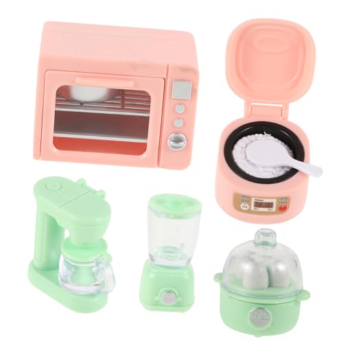 Yardwe Miniatur Küchengeräte Für Junge Mädchen Realistische Spielzeug-küchenappliances Mit Kaffeemaschine Toaster Eierkocher Und Mehr Für Puppenstuben Und Rollenspiele von Yardwe