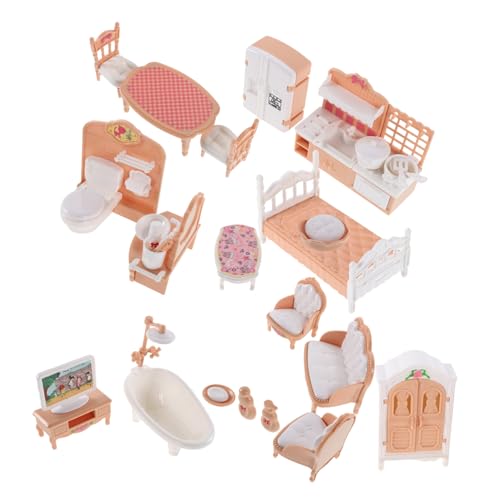 Yardwe 1 Satz Miniatur Puppenhaus Möbel Set Teiliges Zubehör für Kreatives Geeignet für Rollenspiele Einfache Montage Perfektes für Miniatur Enthusiasten von Yardwe