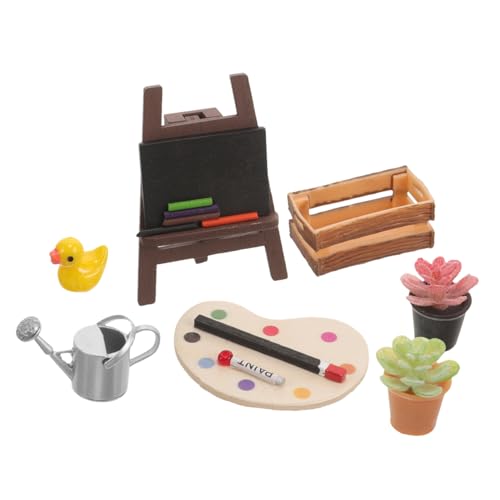 Yardwe 1 Satz Miniaturmodell für die Landschaftsgestaltung Dollhouse playmobile puppenhauszubehör spielzeuge Dekoration Miniatur-Zeichenbrett Layout der Puppenhausszene Plastik von Yardwe