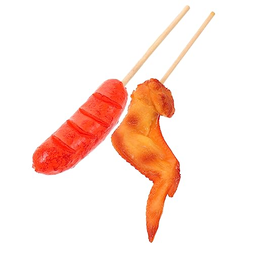 Yardwe 1 Satz Modell Eines Grillspießes Gefälschte Grillgerichte Künstlich Gebratenes Essen Fake-Grill-Food-Modell Realistischer Gebratener Hähnchenflügel Hühnermodell PVC Yardwe 1 Satz Modell Eines Grillspießes Gefälschte Grillgerichte Künstlich Gebratenes Essen Fake-Grill-Food-Modell Realistischer Gebratener Hähnchenflügel Hühnermodell PVC von Yardwe