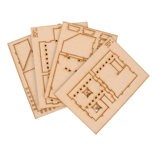 Yardwe 1 Satz Modell des Holzmontagemodells 3D-Holzpuzzles für 3D-Puzzle aus Holz Hüttenrätsel 3D-Puzzle für Erwachsene 3D-Puzzles für hölzern Golden von Yardwe