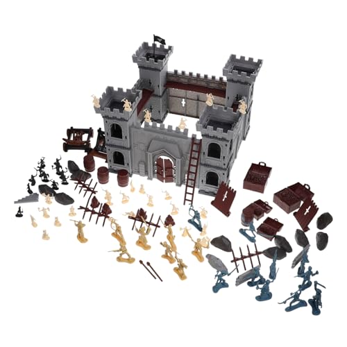 Yardwe 1 Satz Montage Castle Model Zusammenstellen Pirat Accessoires Spielzeuge Piraten Zubehör Halloween-piratendekorationen Piraten-actionfiguren Schlossspielzeug Plastik von Yardwe
