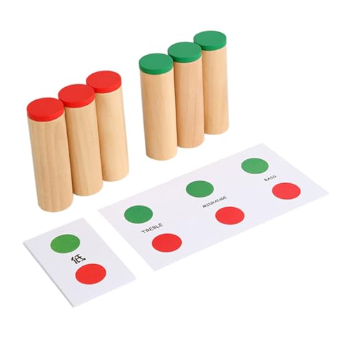 Yardwe 1 Satz Montessori Holzspielzeug für Kleinkinder Klangdosen für Frühe Sprachförderung Auditives Training Sensorisches Lernspielzeug für Ab Jahr Sicher und Robust aus Naturholz von Yardwe