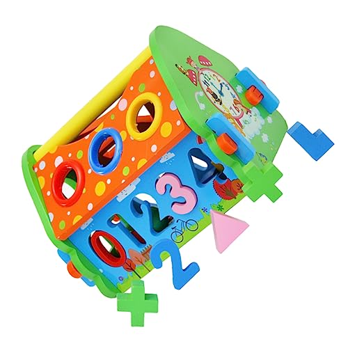 Yardwe 1 Satz Multifunktionales Form und Zahlenspielzeug für Pädagogisches Puzzle mit Abnehmbaren Bausteinen Frühkindliche Entwicklung und Soziale Fähigkeiten Fördern Umweltfreundliches von Yardwe