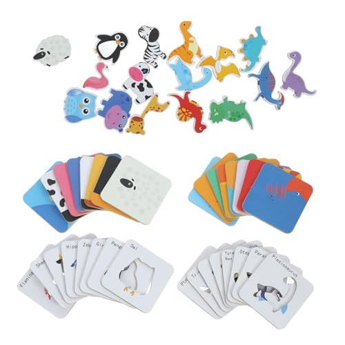 Yardwe 1 Satz Passende Rätsel Passendes Puzzle Tiere Rätseln Bildungsrätsel Puzzlespielzeug Rätsel Für Puzzle- Für Rätsel Für Kleinkinder Papier von Yardwe