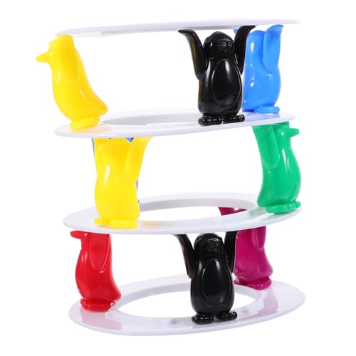 Yardwe 1 Satz Pinguin Pinguin Turm Lernspielzeug für Balancespielzeug Hand Augen Koordination Sicheres Material für Familienfreundlichen Spaß von Yardwe