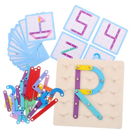 Yardwe 1satz Montessori Spielzeug Puzzle Mit Zahlen Und Buchstaben Für Kleinkinder Feinmotorik Und Kreativen Spielentwicklung Für Interaktive Lernspiele von Yardwe