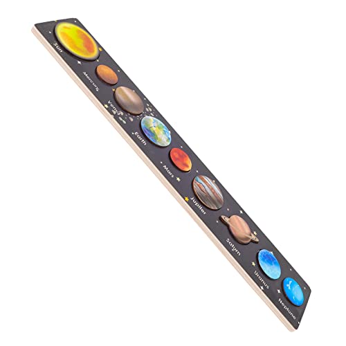 Yardwe 1 Satz Planeten Puzzle für Interaktives Kognitives Hand Augen Koordination und Praktischen Fähigkeiten Lernspielzeug für Sonnensystem von Yardwe