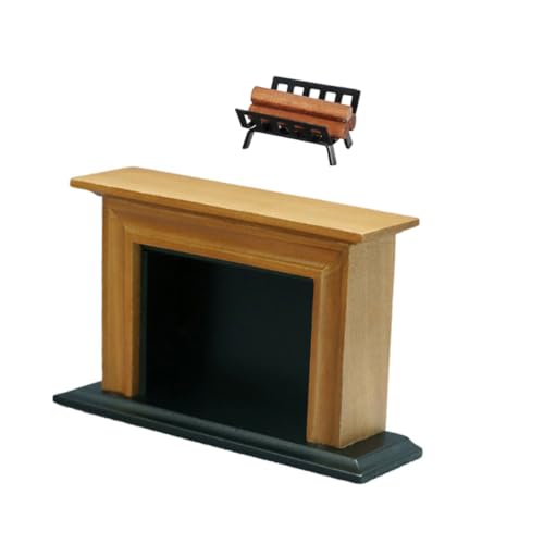 Yardwe 1 Satz Puppenhauskamin Brennholzstapel-Modell Mini -Kamin Mini-brennholzstapel Puppenhaus-brennholzstapel Mikrokamin-Modell Modell Eines Mikro-brennholzstapels Mikroszenenkamin von Yardwe