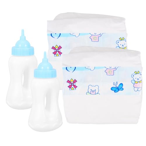 Yardwe 1 Satz Puppenzubehör Puppenflasche Puppen zubehör Puppenhaus Dekoration Flaschenspielzeug Babyflaschen- Puppenmilchflaschen Werkzeug zum Füttern von Kindern Plastik von Yardwe