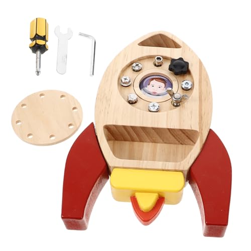 Yardwe 1 Satz Raketenraumschraubenspielzeug kinderspielzeug selber Machen Wiederverwendbares Lernspielzeug beschäftigtes Brett Montessori Aktivitätsbrett- Kinderwerkzeuge hölzern Yardwe 1 Satz Raketenraumschraubenspielzeug kinderspielzeug selber Machen Wiederverwendbares Lernspielzeug beschäftigtes Brett Montessori Aktivitätsbrett- Kinderwerkzeuge hölzern von Yardwe