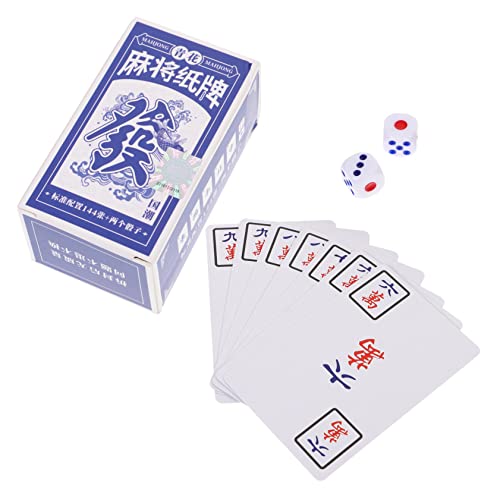 Yardwe 1 Satz Reise Mahjong Kartenset Lustiges Tragbares Mahjong Kartenspiel für Entspannte Unterhaltung mit Hochwertigen Spielkarten und Zubehör für Partys und Freizeitaktivitäten Yardwe 1 Satz Reise Mahjong Kartenset Lustiges Tragbares Mahjong Kartenspiel für Entspannte Unterhaltung mit Hochwertigen Spielkarten und Zubehör für Partys und Freizeitaktivitäten von Yardwe