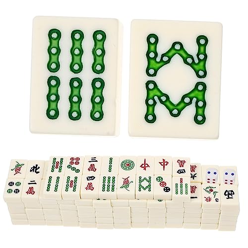 Yardwe 1 Satz Reise Mahjong Set Tragbares Chinesisches Mahjong Spielset für Unterwegs Große Spielsteine mit Zubehör für Familienfeiern und Freizeitaktivitäten Yardwe 1 Satz Reise Mahjong Set Tragbares Chinesisches Mahjong Spielset für Unterwegs Große Spielsteine mit Zubehör für Familienfeiern und Freizeitaktivitäten von Yardwe