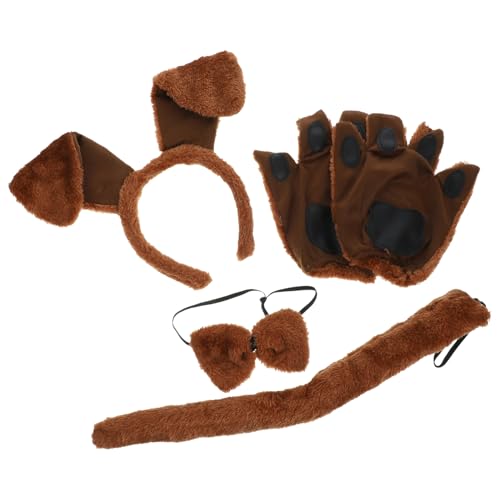 Yardwe 1 Satz Rollenspiel-Kleidungszubehör Hundeschwanz Kostüm Party Welpe Halloween Hundeohren und Tierkostüme für Hundezubehör Cosplay-Zubehör Stoff Brown Yardwe 1 Satz Rollenspiel-Kleidungszubehör Hundeschwanz Kostüm Party Welpe Halloween Hundeohren und Tierkostüme für Hundezubehör Cosplay-Zubehör Stoff Brown von Yardwe