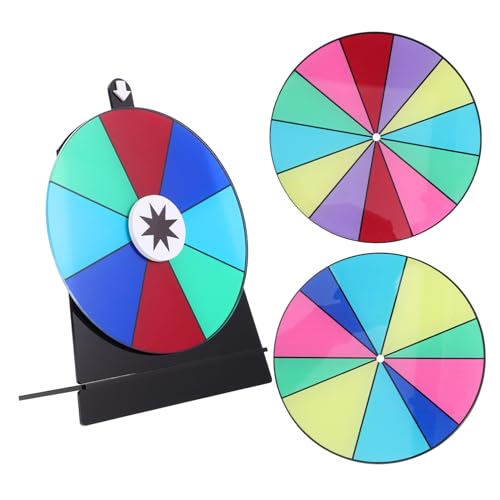 Yardwe 1 Satz -Roulette Entscheidungsrad- Entscheidungsrad Für Lebensmittel Tischplatte Mit Drehbarem Preisrad Tabletop-Spiele Rad Rennrad -Spiel Acryl von Yardwe