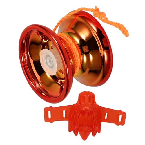 Yardwe 1 Satz Saiten Jo-jo- Tricks Yo-yo Party Ball Anfänger Jo-jo Für Kinderspielzeug Legiertes Jo-jo Outdoor- Jo-jo-Profi Yoyo- Abs Rot von Yardwe