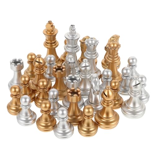 Yardwe 1 Satz Schachfiguren Für Brettspiele Für Erwachsene DIY Schach Schachfiguren Schwarzes Schachbrett Schachbrettspiele Schachersatz Schachbrettzubehör Kunststoff Yardwe 1 Satz Schachfiguren Für Brettspiele Für Erwachsene DIY Schach Schachfiguren Schwarzes Schachbrett Schachbrettspiele Schachersatz Schachbrettzubehör Kunststoff von Yardwe