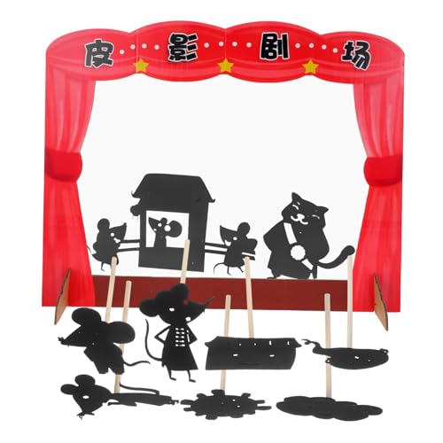 Yardwe 1 Satz Schattenspielspielzeug Handschattenpuppe Chinesisches Schattenpuppenspiel Schattenpuppenausschnitte Für Sensorisches Spiel Spielt Sensorisch Puppenspielzeug PVC von Yardwe