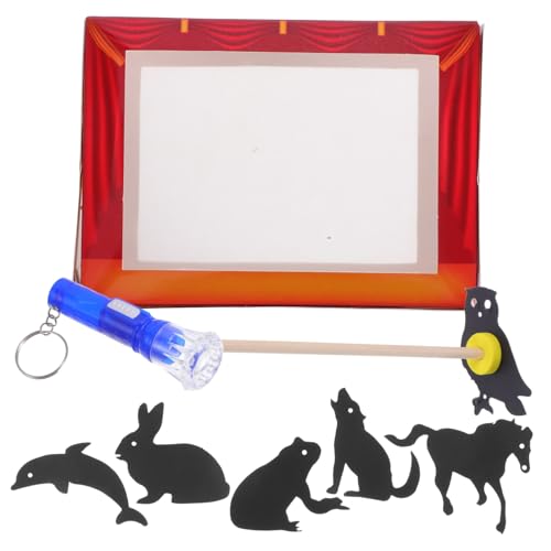 Yardwe 1 Satz Schattenspielspielzeug Schattenpuppen-Set Traditionelle Schattenhandpuppe Schattenpuppen Theater Schatten-actionfigur Schattenmarionette Schattenspielzeug Papier Rot von Yardwe