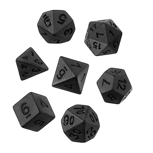 Yardwe Teiliges Polyhedral Würfel Mattschwarze Rollenspielwürfel Für Erwachsene Spielzeug Für Partys Und Brettspiele Praktisch Und Leicht Lesbar Yardwe Teiliges Polyhedral Würfel Mattschwarze Rollenspielwürfel Für Erwachsene Spielzeug Für Partys Und Brettspiele Praktisch Und Leicht Lesbar von Yardwe