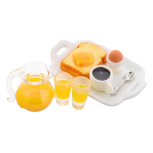 Yardwe 1 Satz Simuliertes Essen Szenenzubehör Puppenhaus-küche Puppenspielfutter Miniatur-puppenhauszubehör Zubehör Im Maßstab 1:12 Mini-puppenhauszubehör Essen Harz von Yardwe