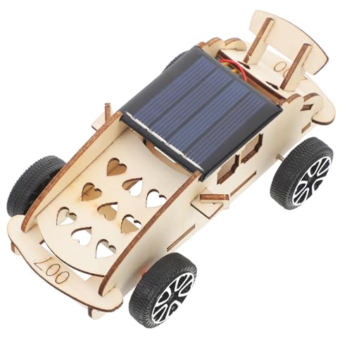Yardwe 1 Satz Solarauto -Modell Puzzlematte Kits Für Erziehungswissenschaften Für Solar-holzmodellbausätze Wissenschaftliche Experimente Für Hölzern von Yardwe