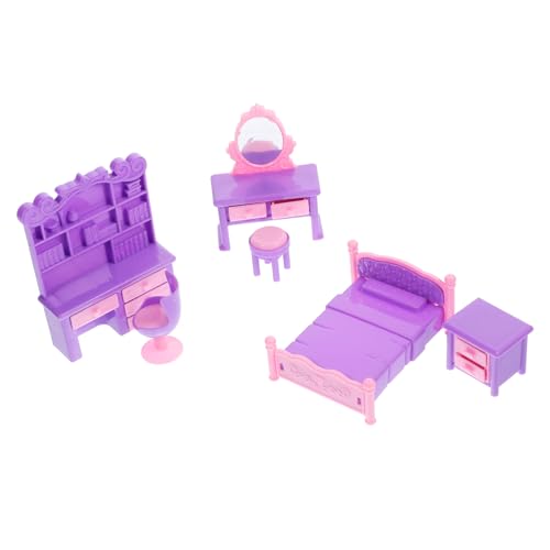 Yardwe 1 Satz Spielhausmöbel Dekoratives Kleines Sofa Mini-sofamöbel Kleines Couchmodell Puppensofa- Entzückendes Kleines Sofa Dekoratives Mini-Sofa Miniaturmöbel Plastik Violett von Yardwe