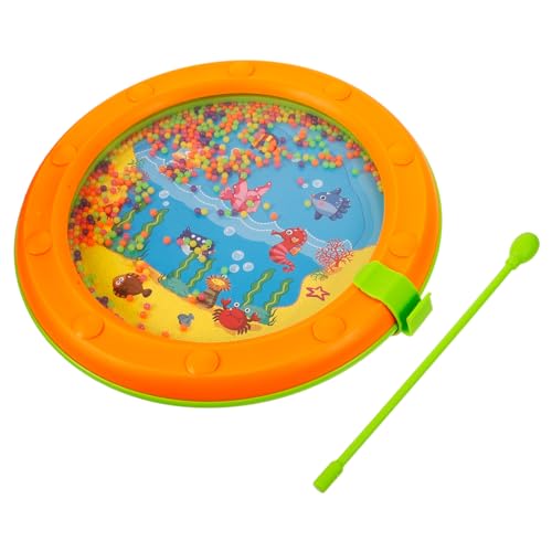Yardwe 1 Satz Surftrommel Schlaginstrument Trommel Welle Perlentrommel Musikinstrument Trommelinstrument Ozeantrommeln Lernspielzeug Für Orange Plastik Yardwe 1 Satz Surftrommel Schlaginstrument Trommel Welle Perlentrommel Musikinstrument Trommelinstrument Ozeantrommeln Lernspielzeug Für Orange Plastik von Yardwe