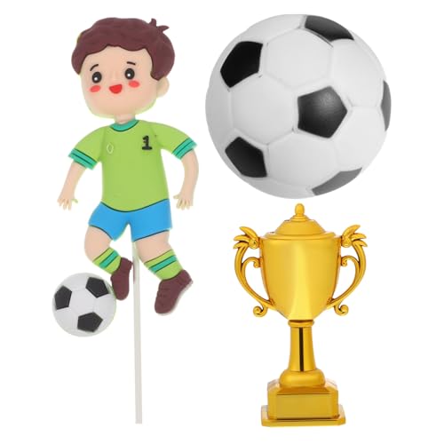 Yardwe 1 Satz Teiliges Fußball Toppers und Pokalen für Geburtstagspartys Sportliche Kuchen Dekorationen für Fröhliche Feiern Yardwe 1 Satz Teiliges Fußball Toppers und Pokalen für Geburtstagspartys Sportliche Kuchen Dekorationen für Fröhliche Feiern von Yardwe