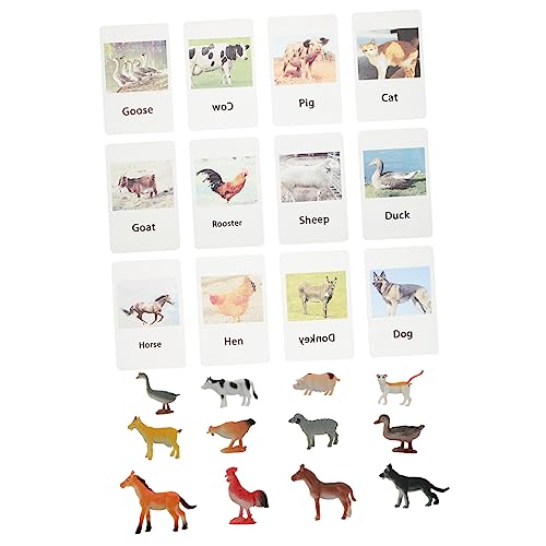 Yardwe 1 Satz Tiermodellkarte Tierpädagogik passendes Spiel für mit Tierfiguren Tierkarte Tierspielzeug für Kleinkinder Kleinkind-Matching-Spiel Papier Yardwe 1 Satz Tiermodellkarte Tierpädagogik passendes Spiel für mit Tierfiguren Tierkarte Tierspielzeug für Kleinkinder Kleinkind-Matching-Spiel Papier von Yardwe