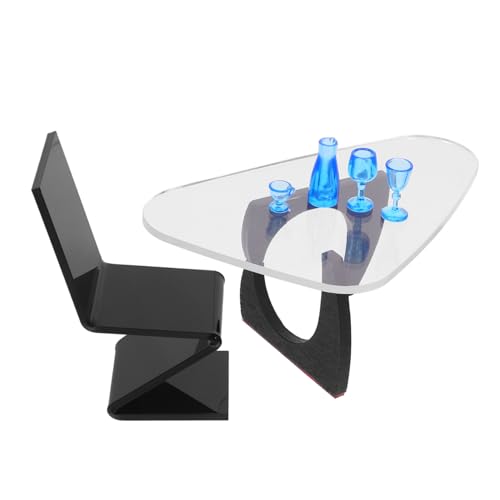 Yardwe 1 Satz Tisch- Und Stuhlmodell Winzig Drinnen Miniatur Mini-Schreibtisch Mini-beistelltische Zum Basteln Puppenhausangebot Puppenhaus Requisiten Black Hölzern Yardwe 1 Satz Tisch- Und Stuhlmodell Winzig Drinnen Miniatur Mini-Schreibtisch Mini-beistelltische Zum Basteln Puppenhausangebot Puppenhaus Requisiten Black Hölzern von Yardwe
