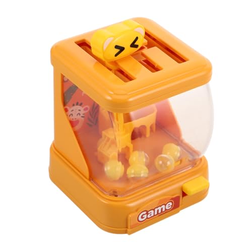 Yardwe 1 Satz Tischspiel kinderspiele für interaktives Spaß interaktive Spiele Kinderkrallenmaschine Mini-Verkaufsautomat für Plastik Yellow von Yardwe