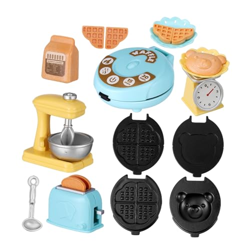 Yardwe 1 Satz Toaster Kindertoaster realistisch Machen Sie daraus eine Miniküche 1 Puppenhauszubehör im Maßstab 12 Essen Spielzeugküchenzubehör Plastik von Yardwe