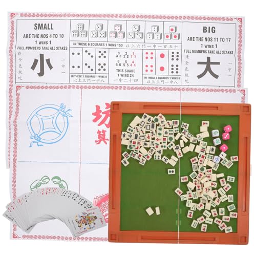 Yardwe 1 Satz Tragbares Mahjong -Set Spiel tragbarer Mini Tabletop -Zubehör Reisender Abs Yardwe 1 Satz Tragbares Mahjong -Set Spiel tragbarer Mini Tabletop -Zubehör Reisender Abs von Yardwe